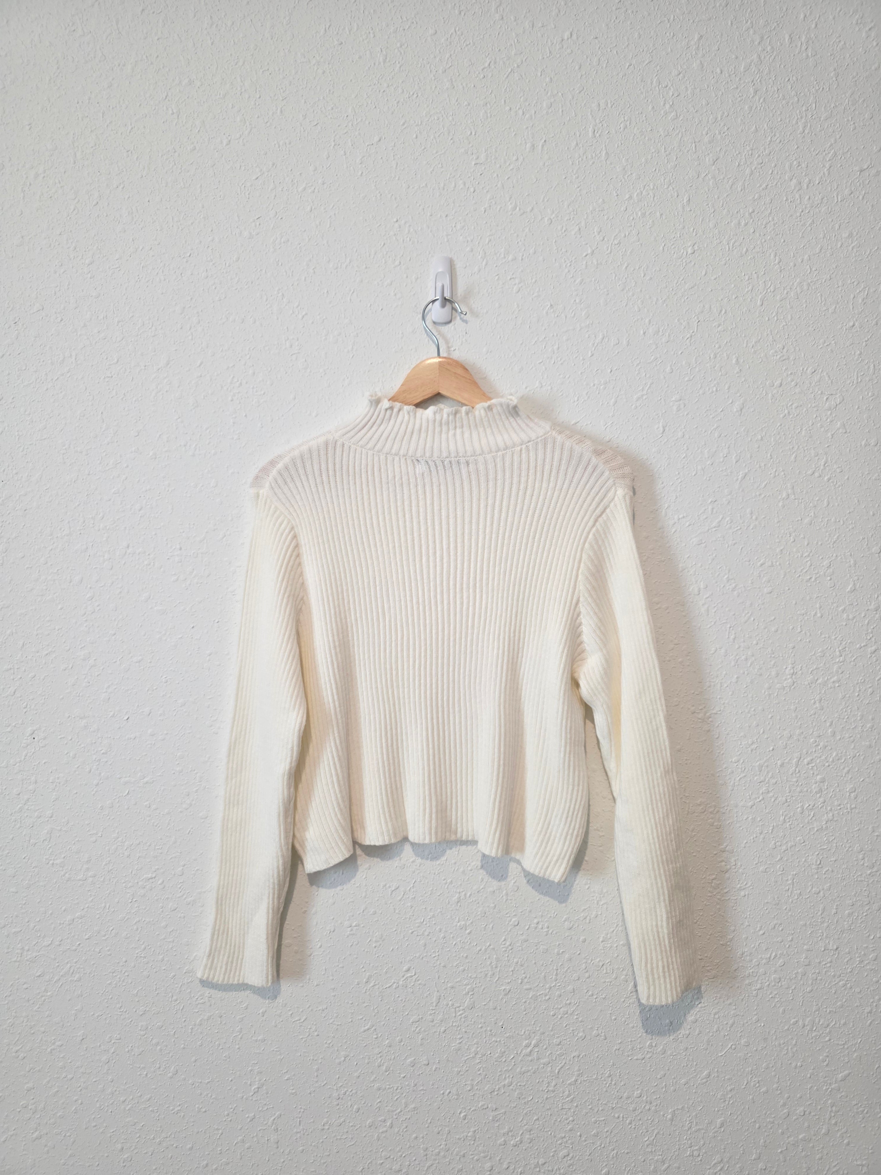 Petal & Pup Ribbed Mockneck Sweater (M)