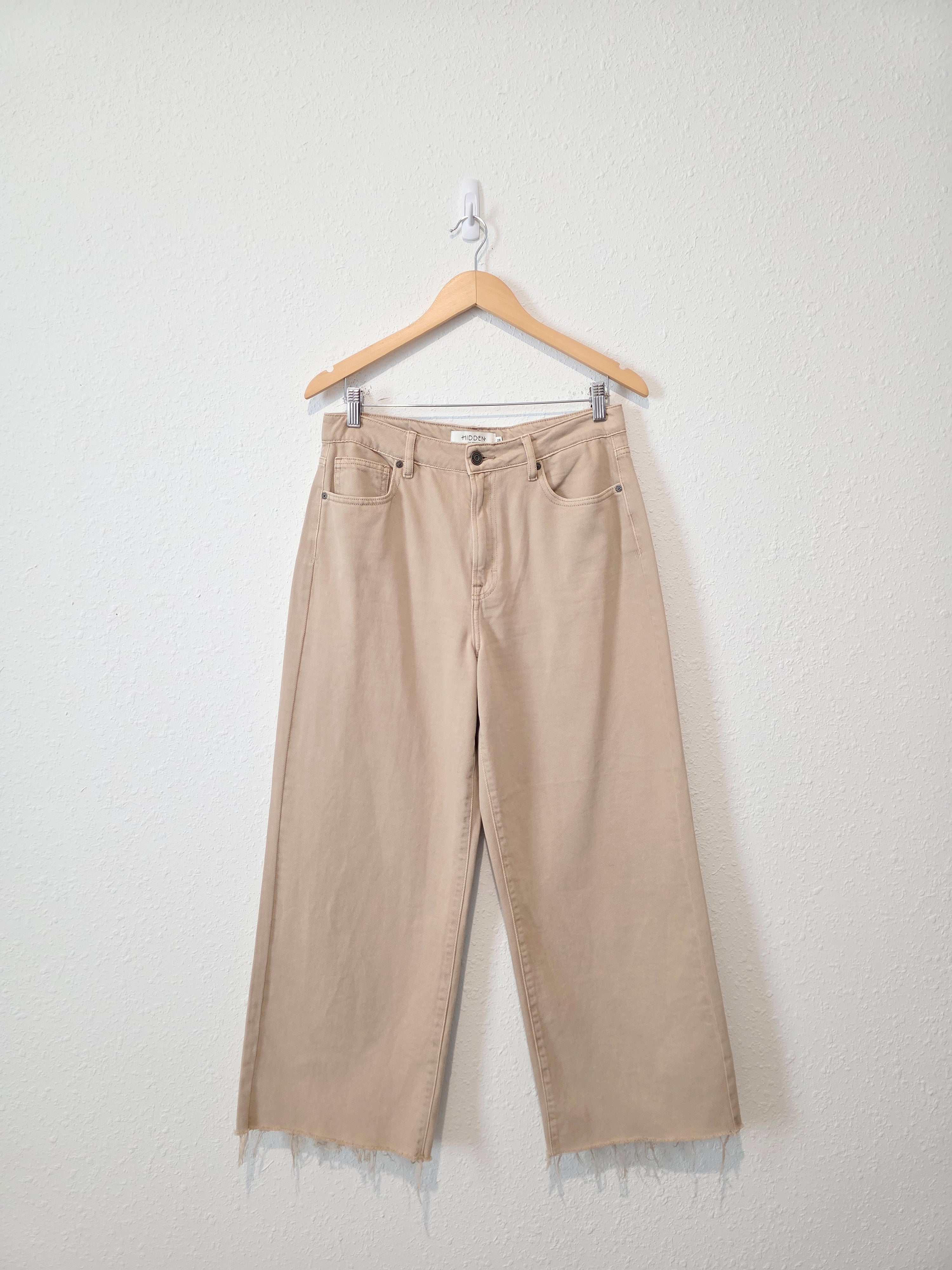 Hidden Neutral Wide Leg Jeans (28)
