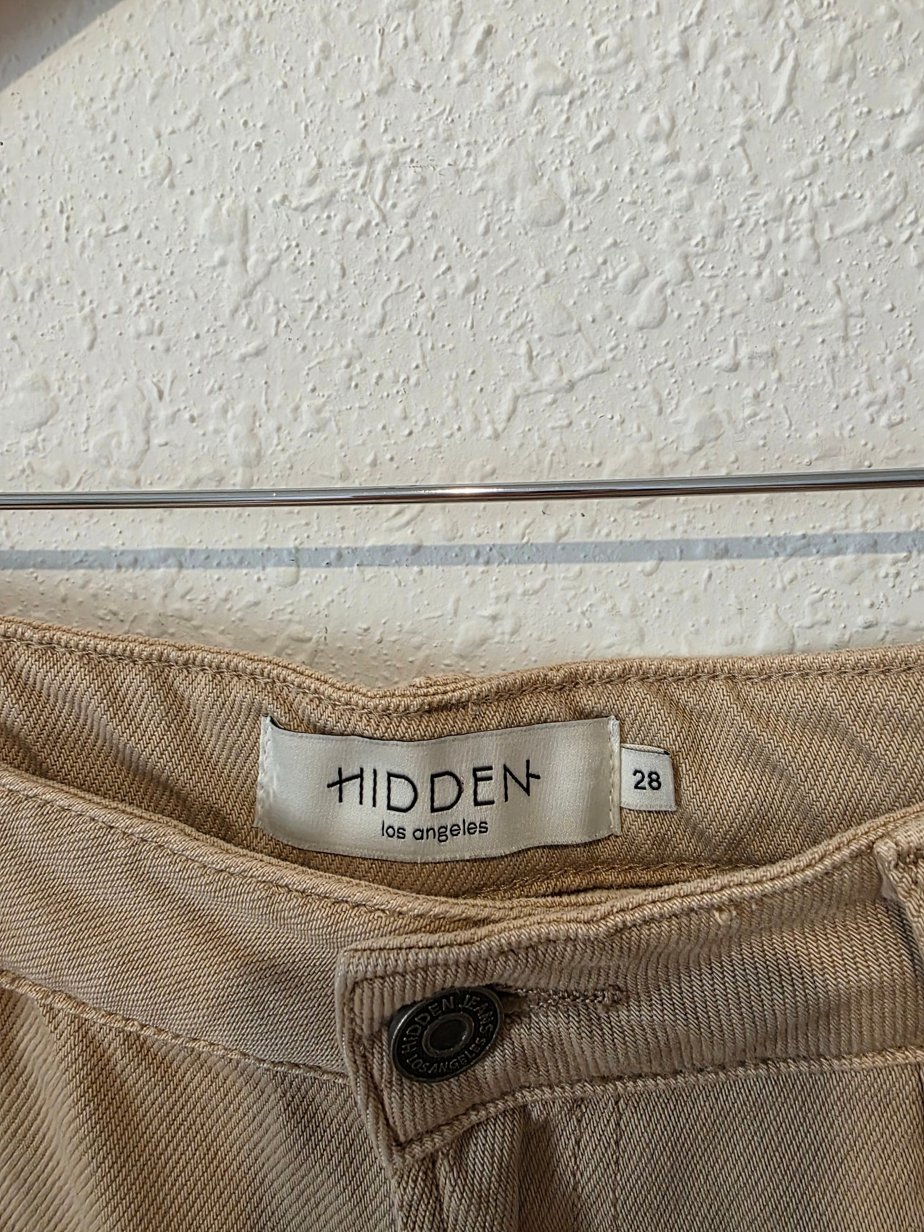 Hidden Neutral Wide Leg Jeans (28)