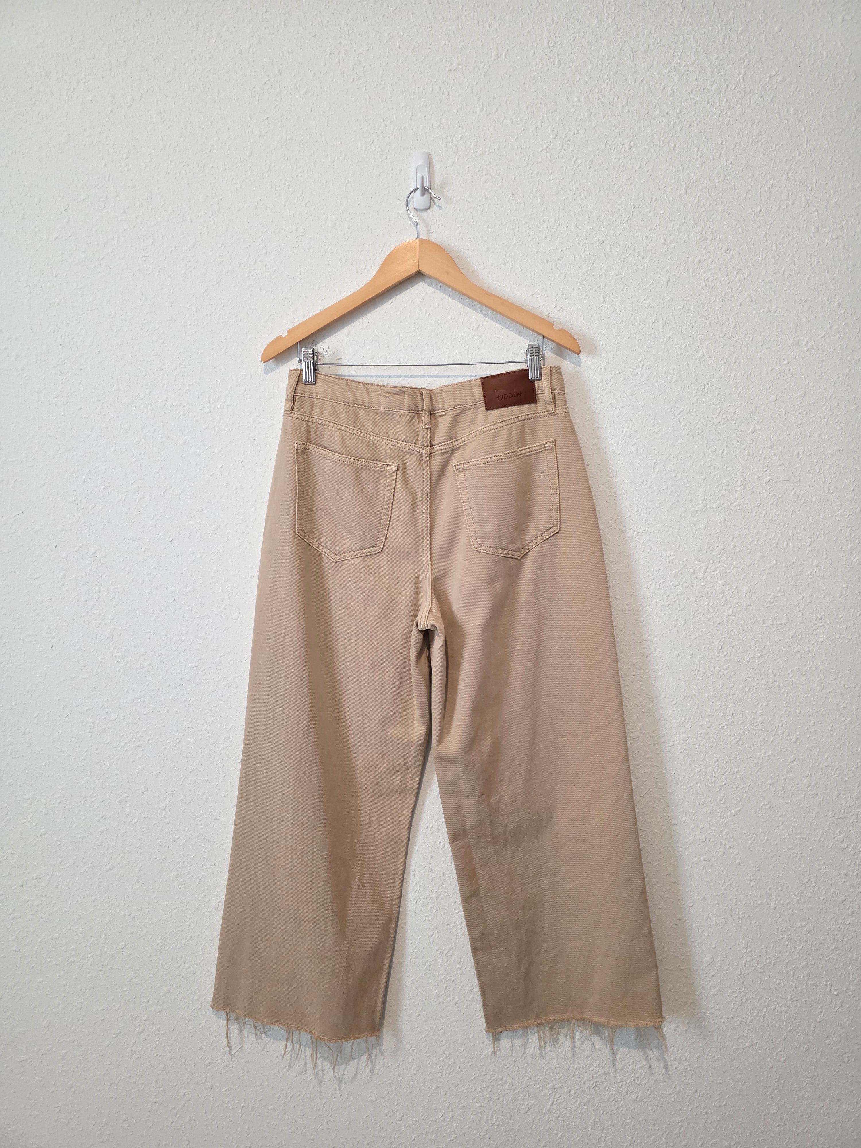 Hidden Neutral Wide Leg Jeans (28)