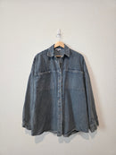 Oversized Denim Shirt Jacket (3X)