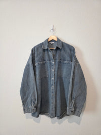 Oversized Denim Shirt Jacket (3X)