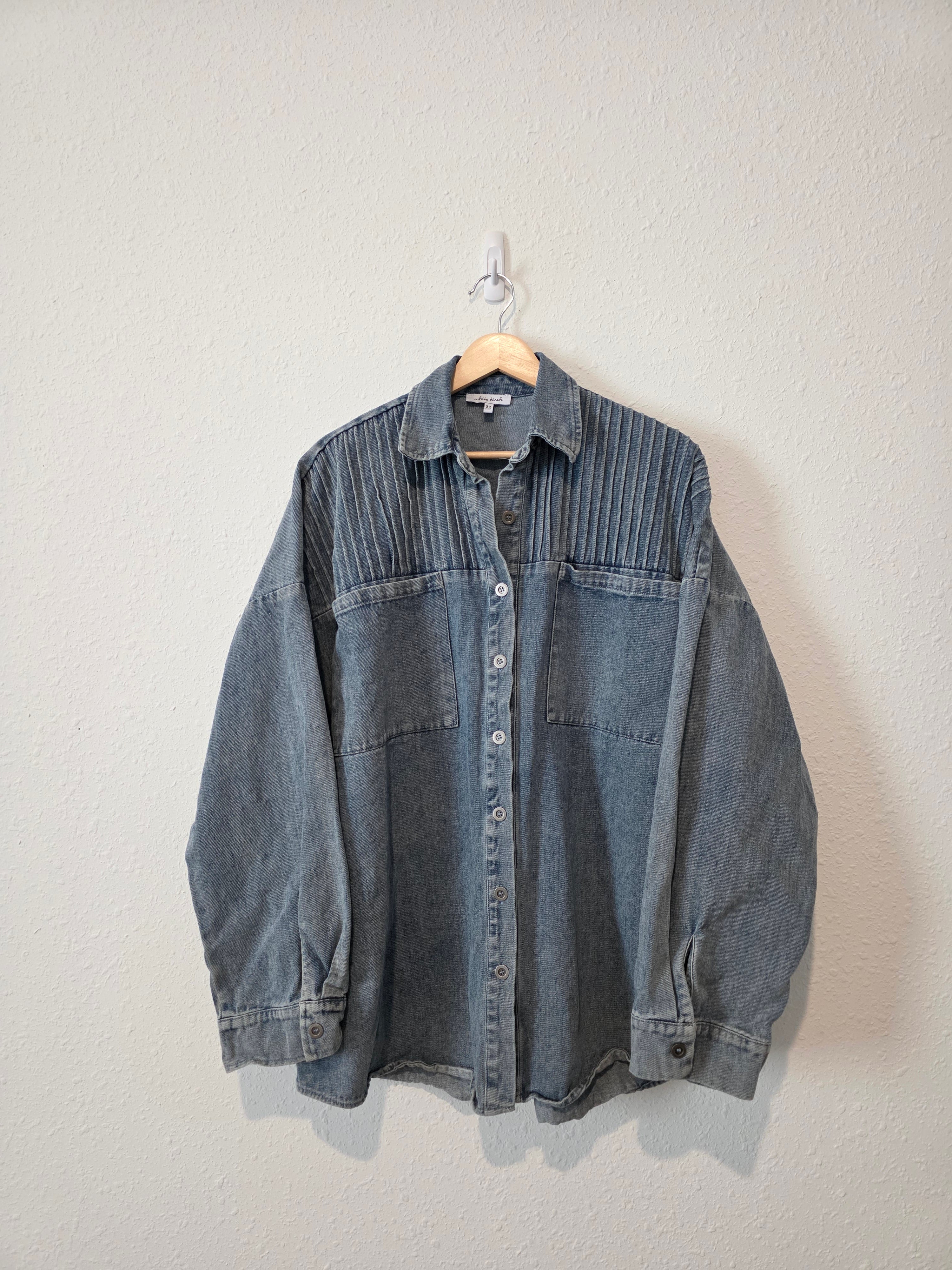 Oversized Denim Shirt Jacket (3X)