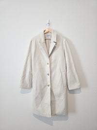 NEW Button Front Collared Peacoat (XL)