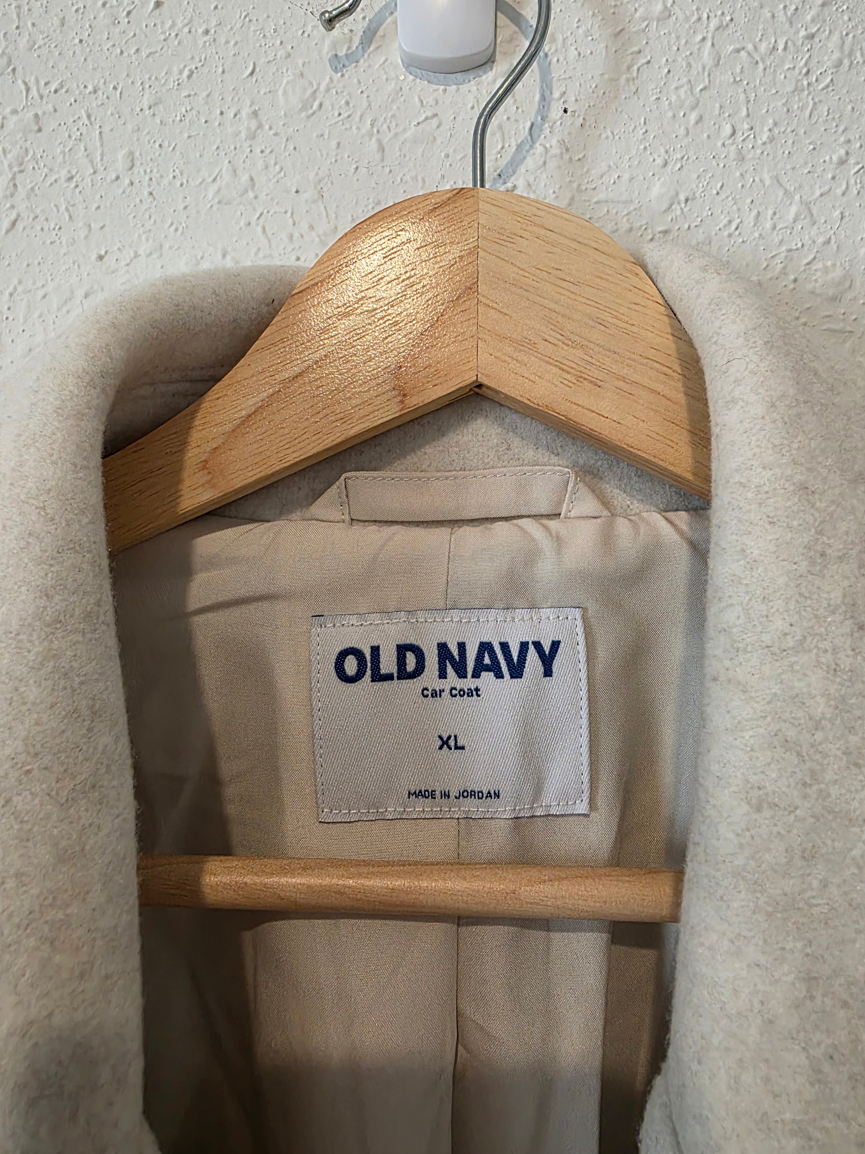 NEW Button Front Collared Peacoat (XL)