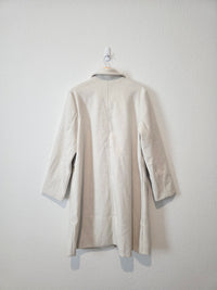 NEW Button Front Collared Peacoat (XL)