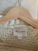 Line & Dot Chunky Cable Knit Sweater (XS)