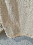 Vintage Cream Button Front Sweater (L)