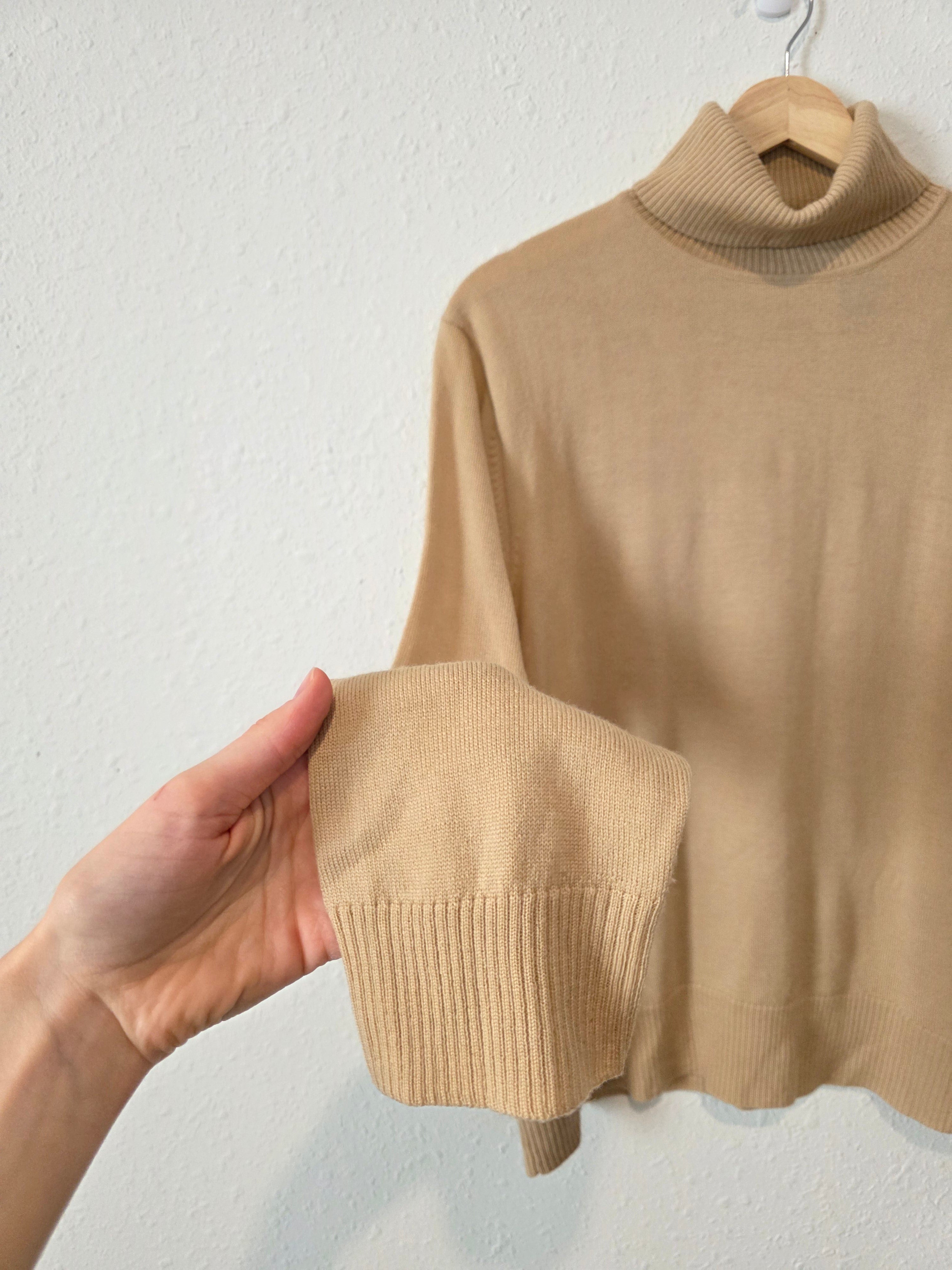 Vintage Merino Wool Turtleneck Sweater (XL)