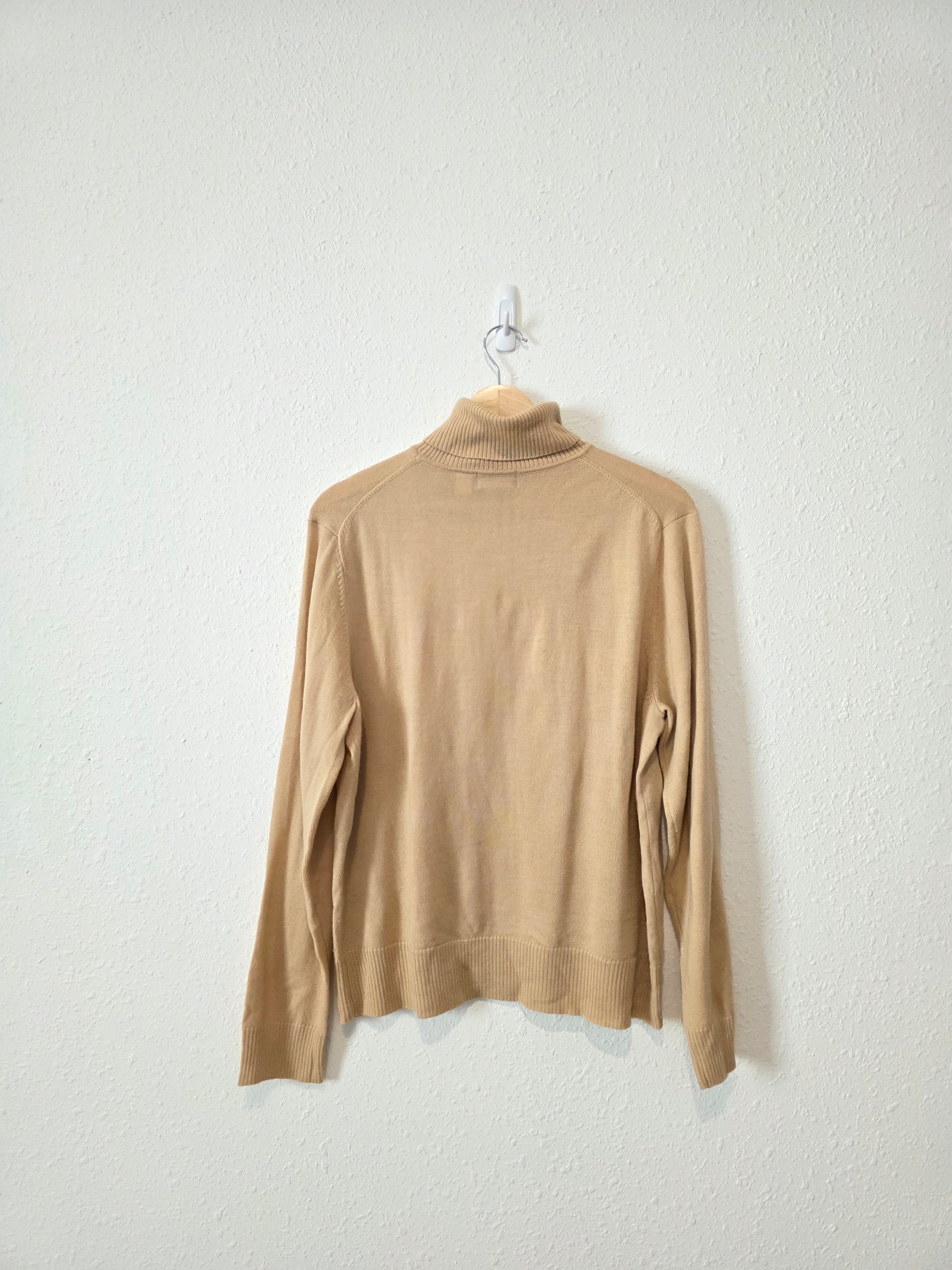 Vintage Merino Wool Turtleneck Sweater (XL)