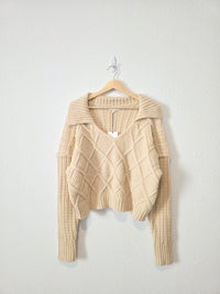 NEW Promesa Chunky Collared Sweater (S)