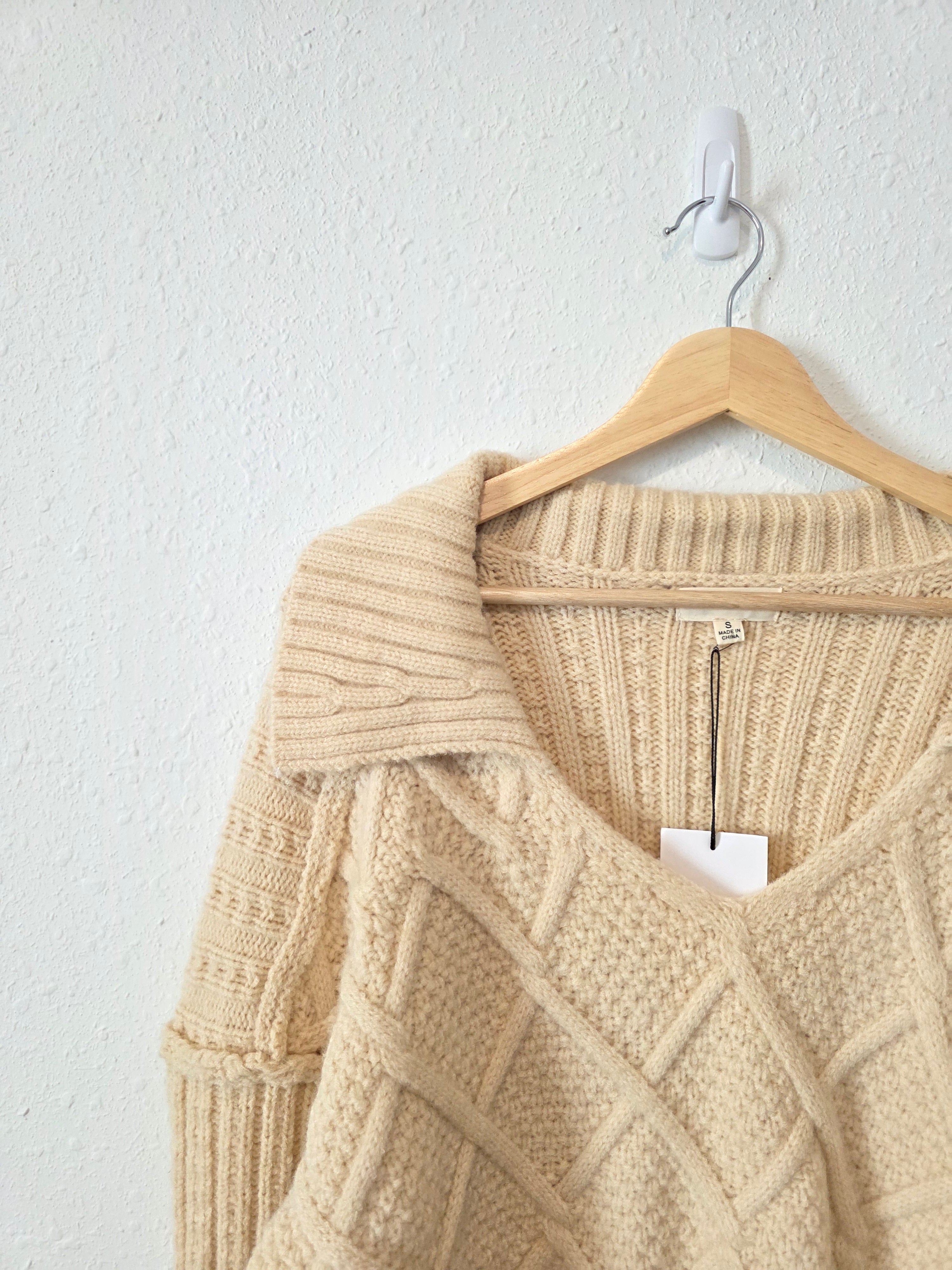 NEW Promesa Chunky Collared Sweater (S)