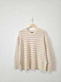 Gap Crochet Cotton Sweater (M)