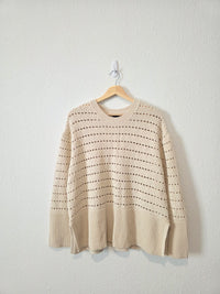 Gap Crochet Cotton Sweater (M)