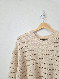 Gap Crochet Cotton Sweater (M)