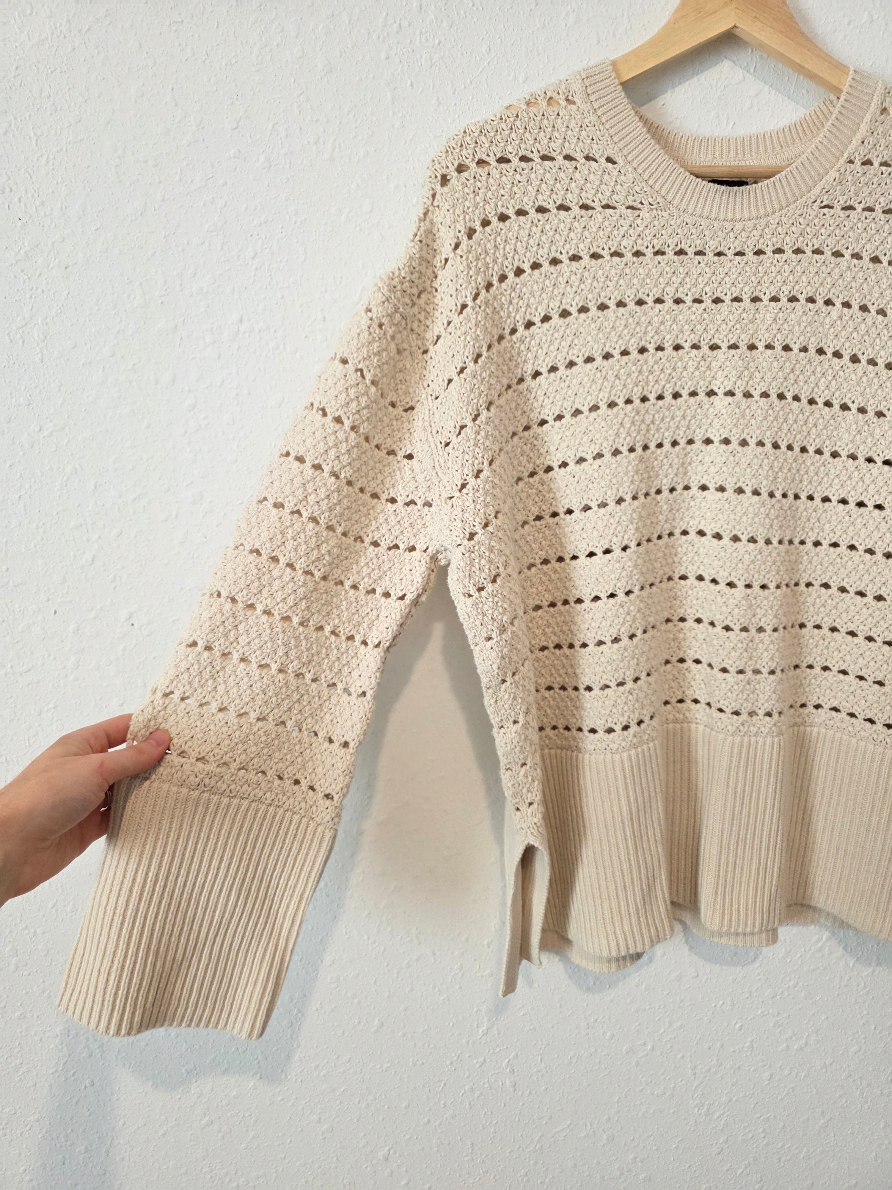 Gap Crochet Cotton Sweater (M)