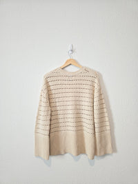 Gap Crochet Cotton Sweater (M)