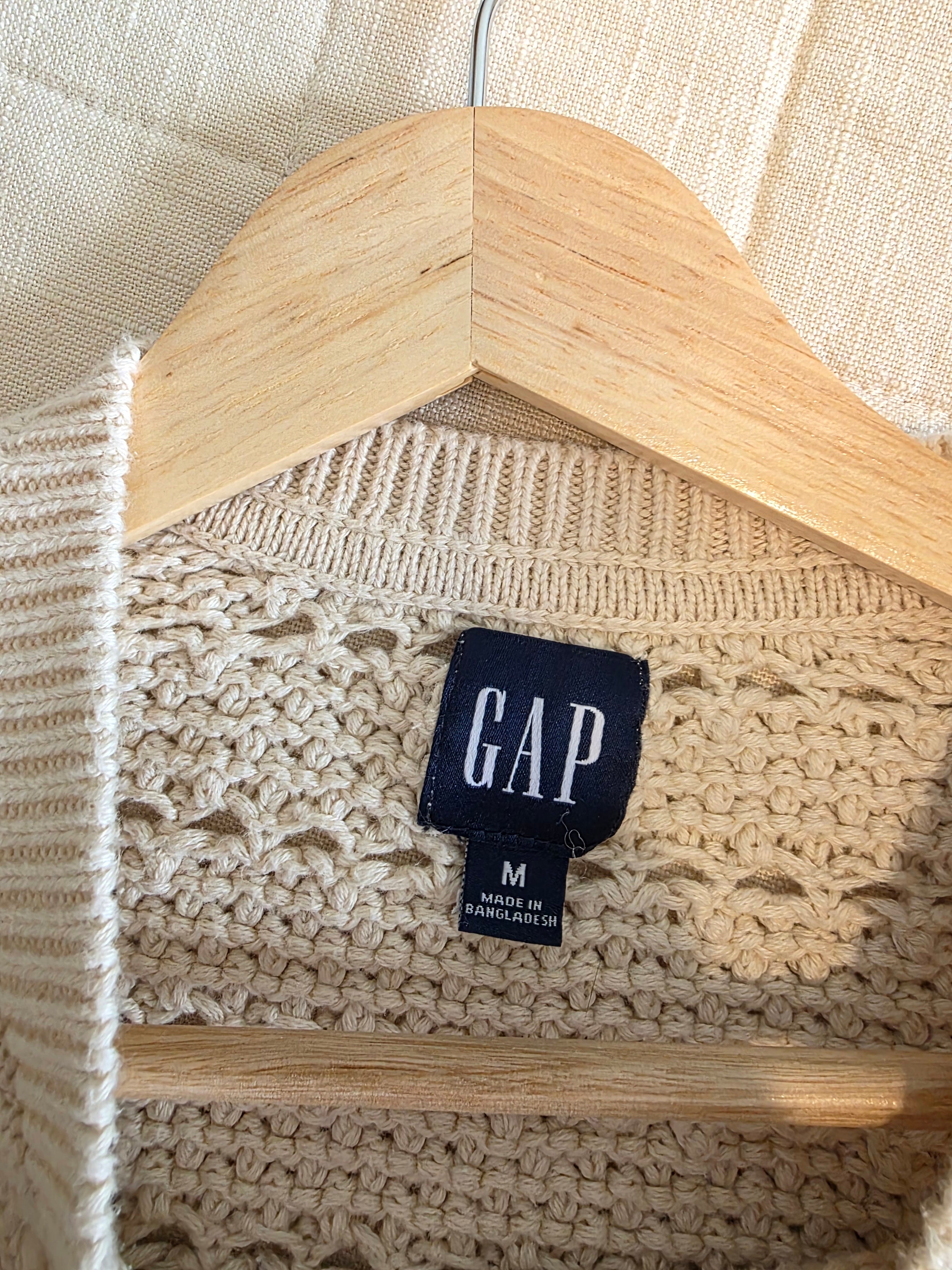 Gap Crochet Cotton Sweater (M)