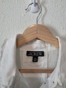 J.Crew White Linen Button Up Blouse (XS)