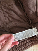 Brown Quilted Zip Up Jacket (S)