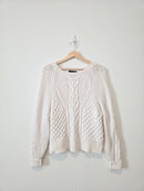 Banana Republic Cotton Cable Knit Sweater (M)