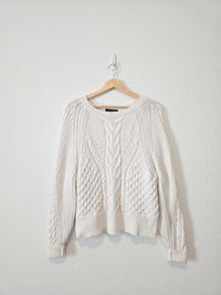 Banana Republic Cotton Cable Knit Sweater (M)
