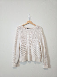Banana Republic Cotton Cable Knit Sweater (M)