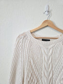 Banana Republic Cotton Cable Knit Sweater (M)