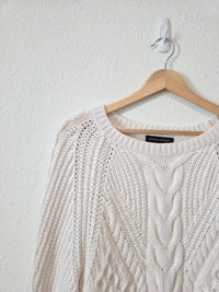 Banana Republic Cotton Cable Knit Sweater (M)