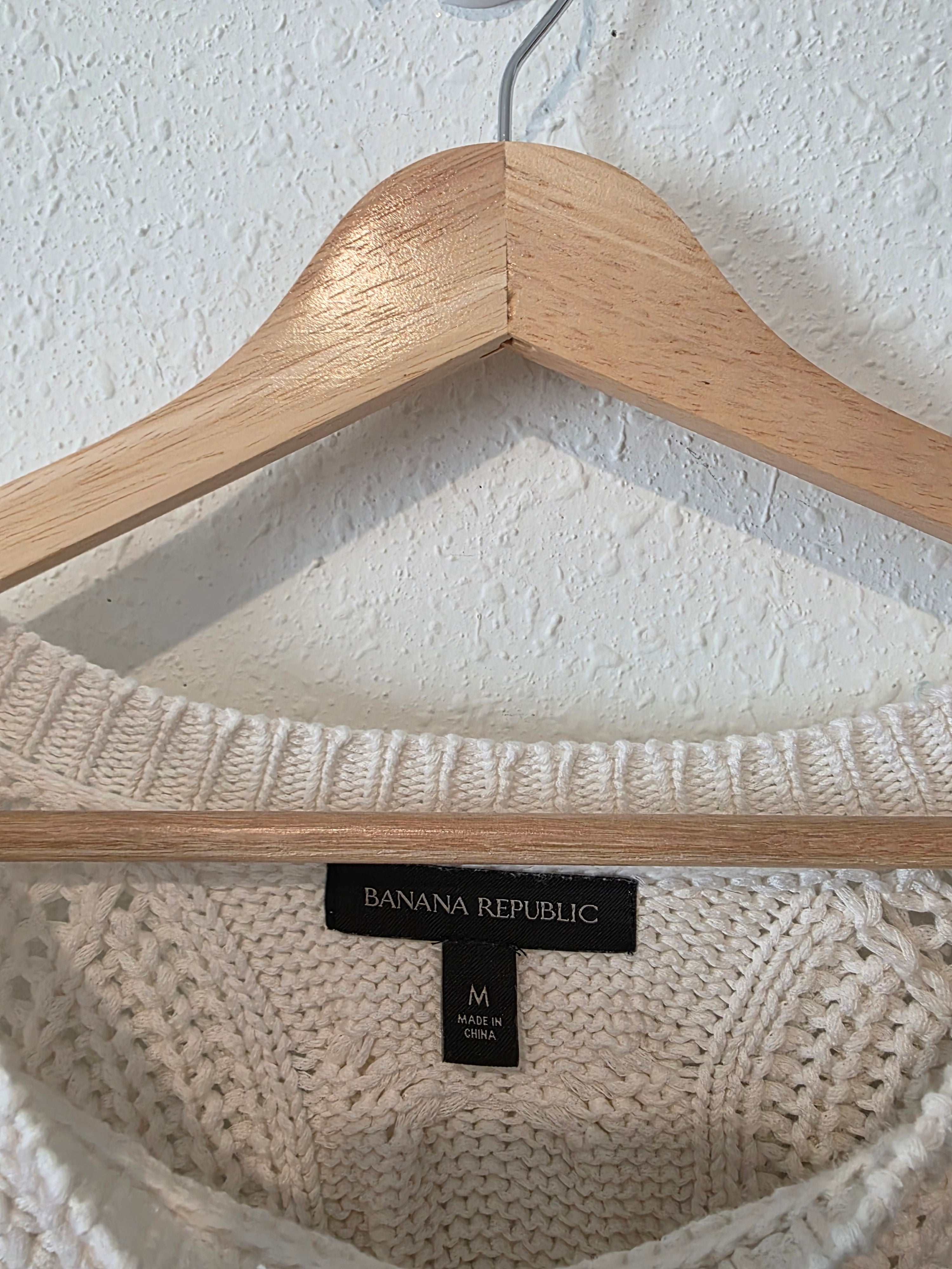 Banana Republic Cotton Cable Knit Sweater (M)