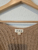 POL Oversized Chenille Cardigan (L)