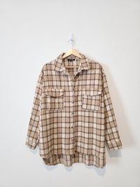 Papermoon Oversized Plaid Shirt Jacket (M)