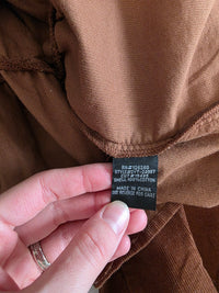 Corduroy Cotton Tie Front Top (M/L)