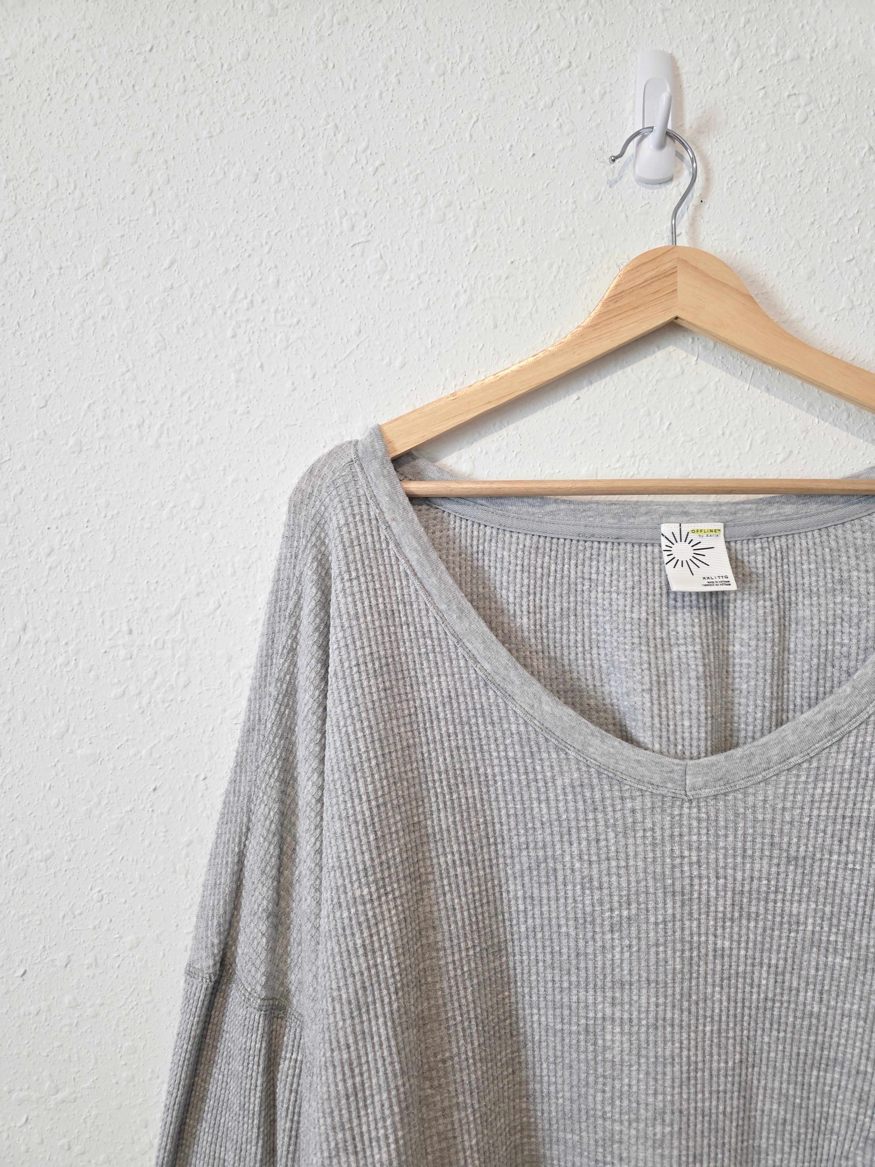 Aerie Oversized Waffle Tee (XXL)