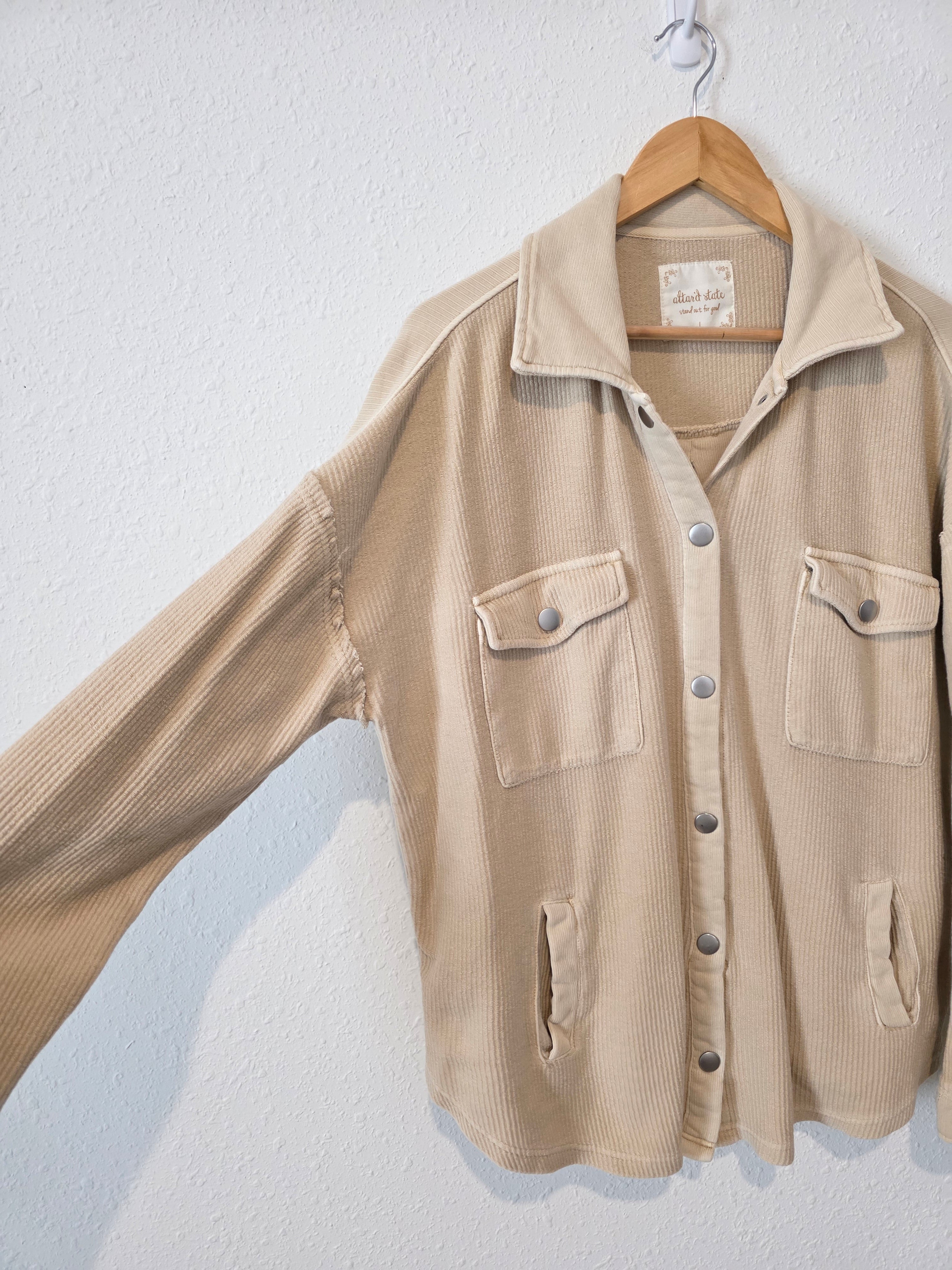Altar'd State Corduroy Cotton Shirt Jacket (L)
