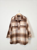 Banana Republic Plaid Shirt Jacket (L)