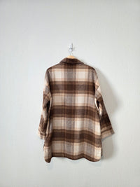 Banana Republic Plaid Shirt Jacket (L)