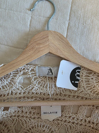 NEW Crochet Cotton Button Up Top (M/L)