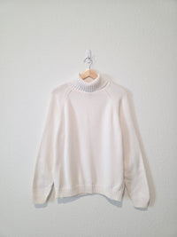 Vintage Cotton Turtleneck Sweater (M)