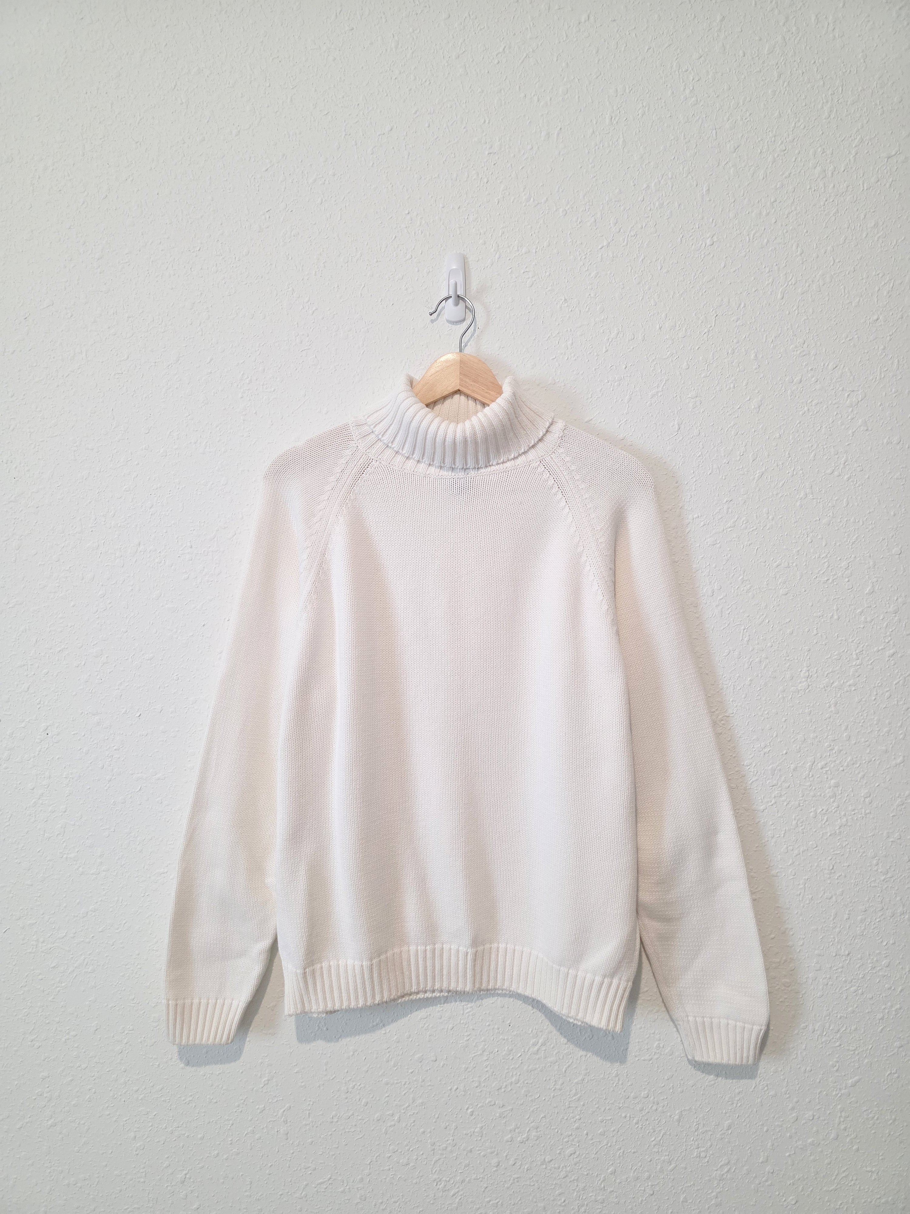 Vintage Cotton Turtleneck Sweater (M)