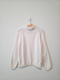 Vintage Cotton Turtleneck Sweater (M)