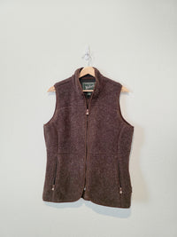 Vintage Brown Sherpa Vest (M)