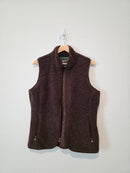 Vintage Brown Sherpa Vest (M)