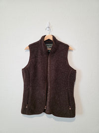Vintage Brown Sherpa Vest (M)