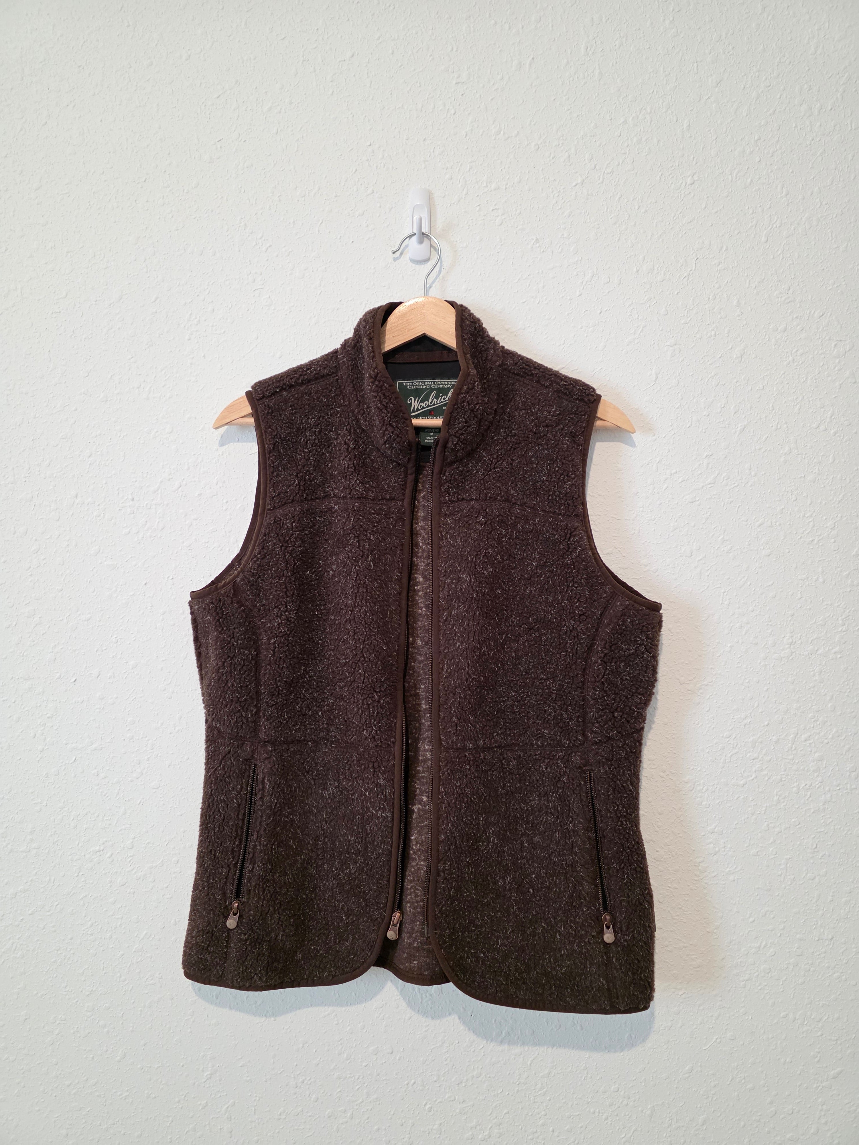 Vintage Brown Sherpa Vest (M)