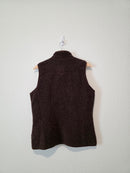 Vintage Brown Sherpa Vest (M)