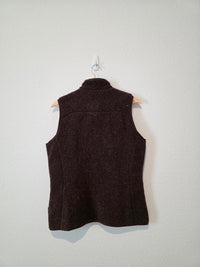 Vintage Brown Sherpa Vest (M)