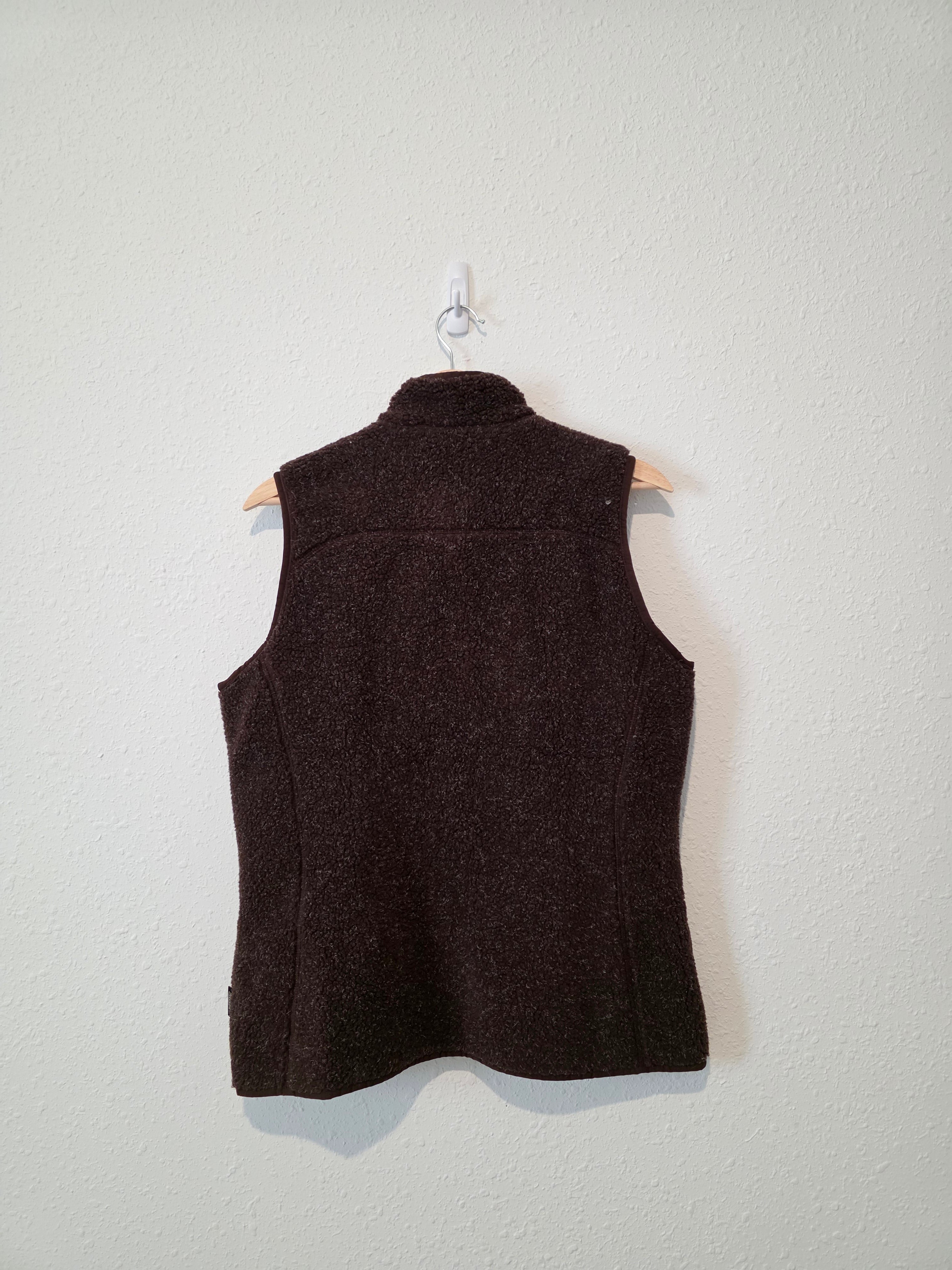 Vintage Brown Sherpa Vest (M)