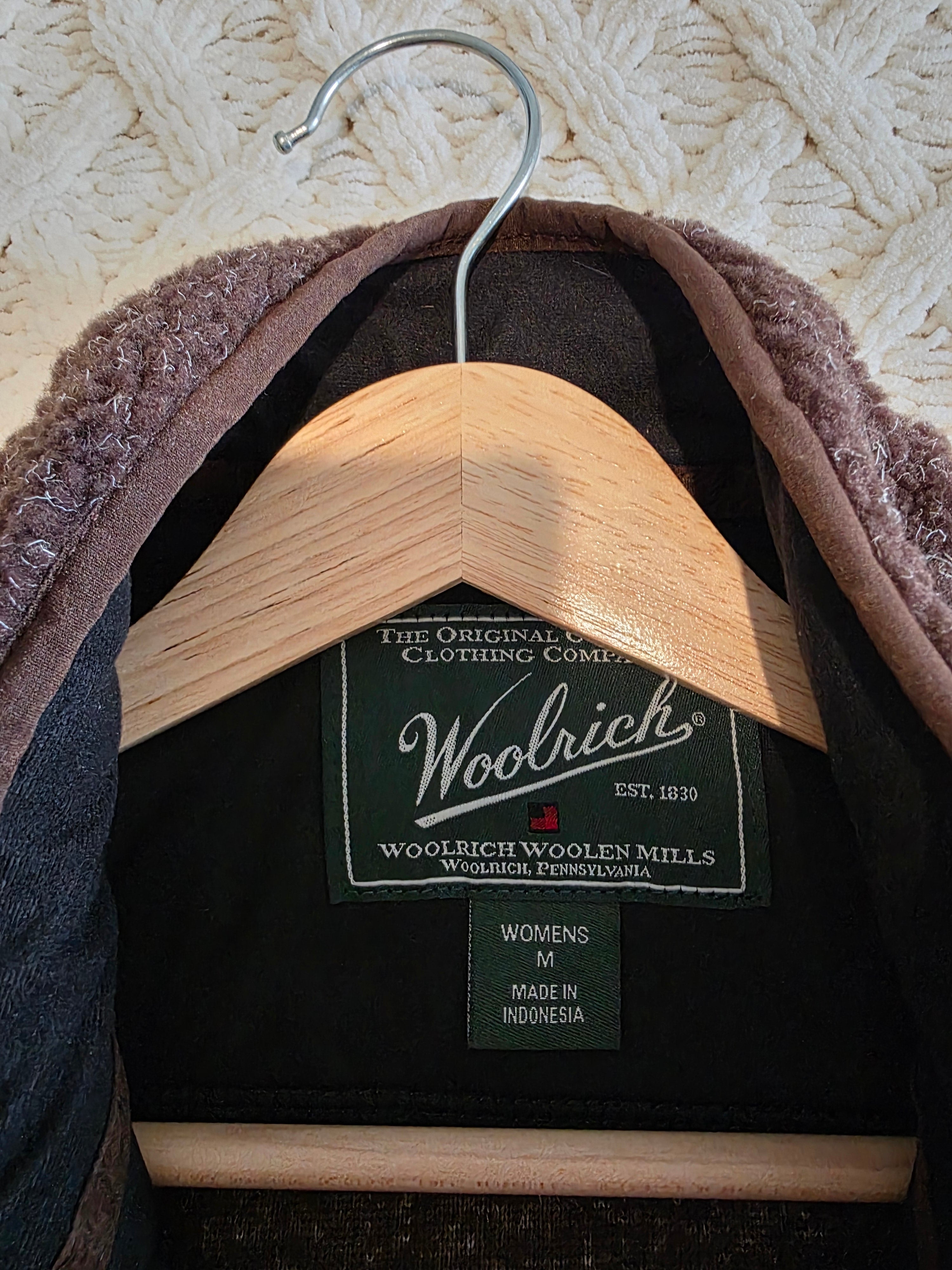 Vintage Brown Sherpa Vest (M)
