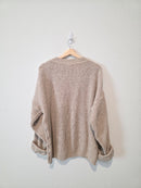 Vintage Chunky Henley Sweater (XL/XXL)